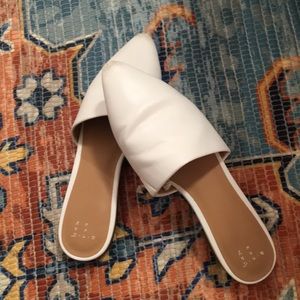 Women's White Junebug Mules - A New Day